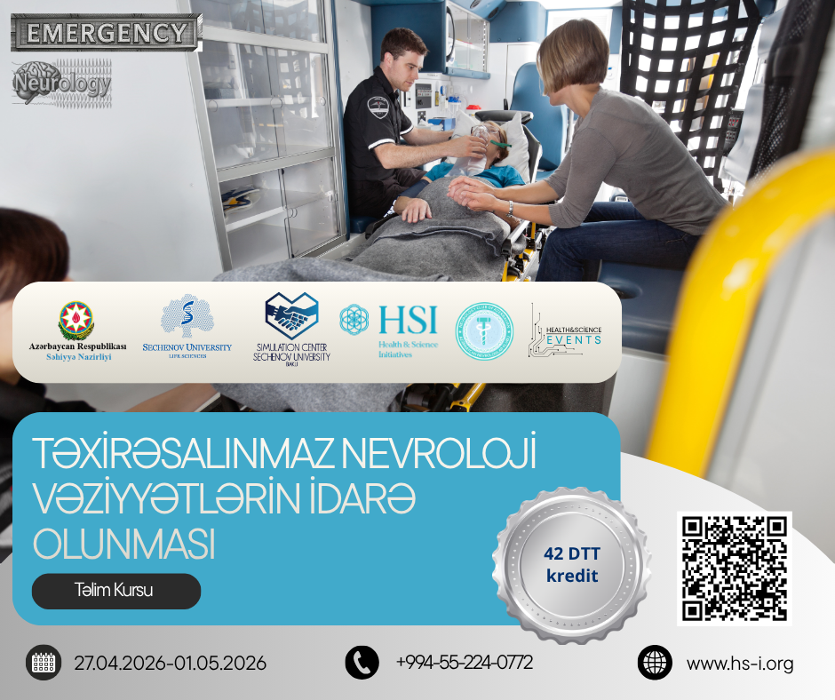 TƏXİRƏSALINMAZ NEVROLOJİ VƏZİYYƏTLƏRİN İDARƏ OLUNMASI