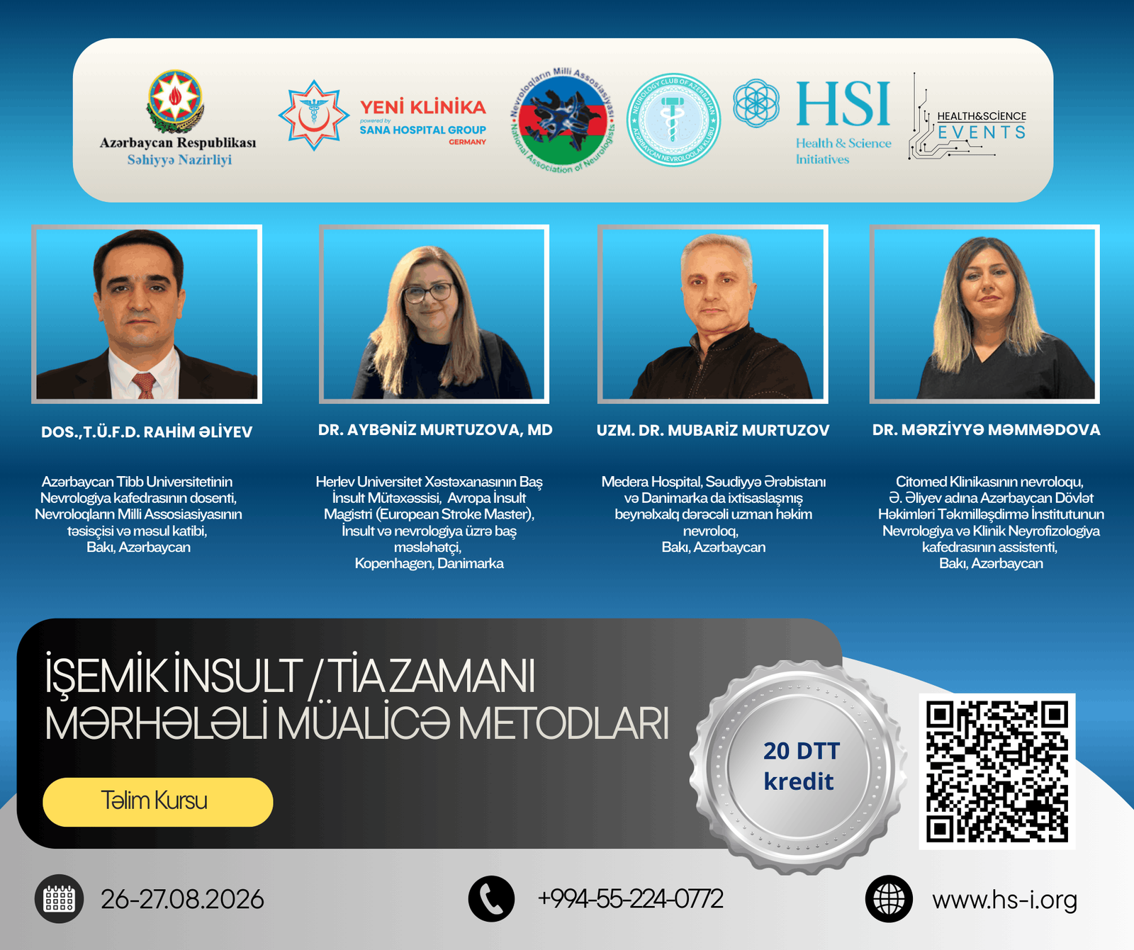 İŞEMİK İNSULT / TİA ZAMANI MƏRHƏLƏLİ MÜALİCƏ METODLARI
