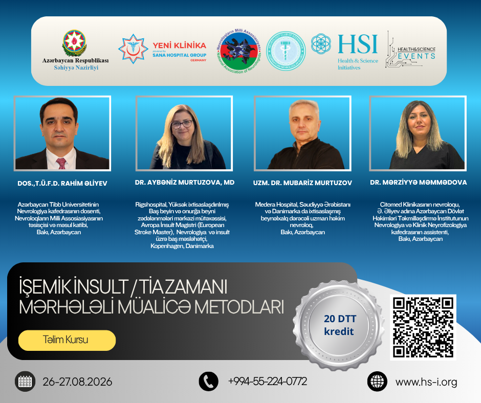 İŞEMİK İNSULT / TİA ZAMANI MƏRHƏLƏLİ MÜALİCƏ METODLARI