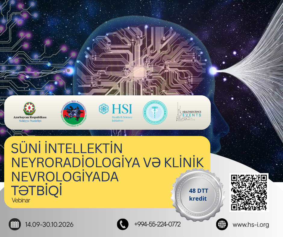 SÜNİ İNTELLEKTİN NEYRORADİOLOGİYA VƏ KLİNİK NEVROLOGİYADA TƏTBİQİ